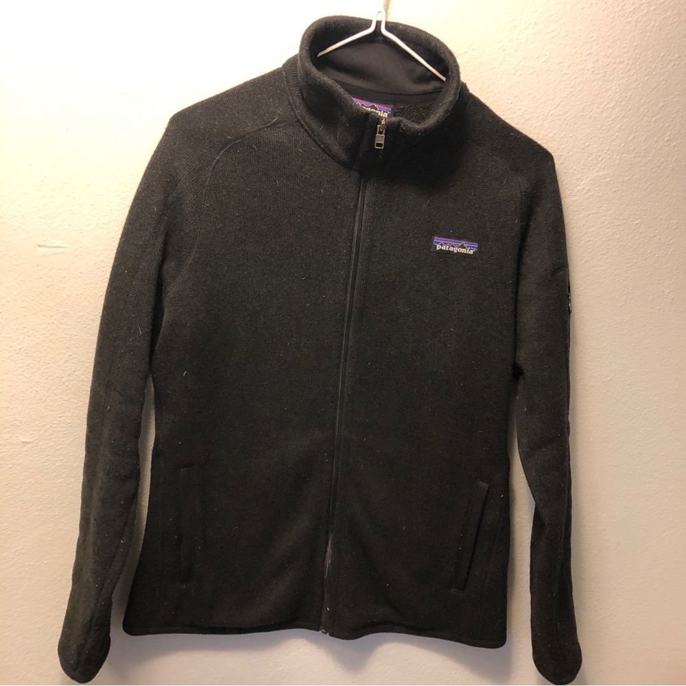 Patagonia better sweater charcoal black zip up